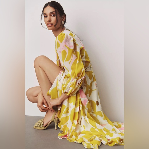 Hutch Chiffon Long-Sleeve Maxi Dress - Picture 3 of 5